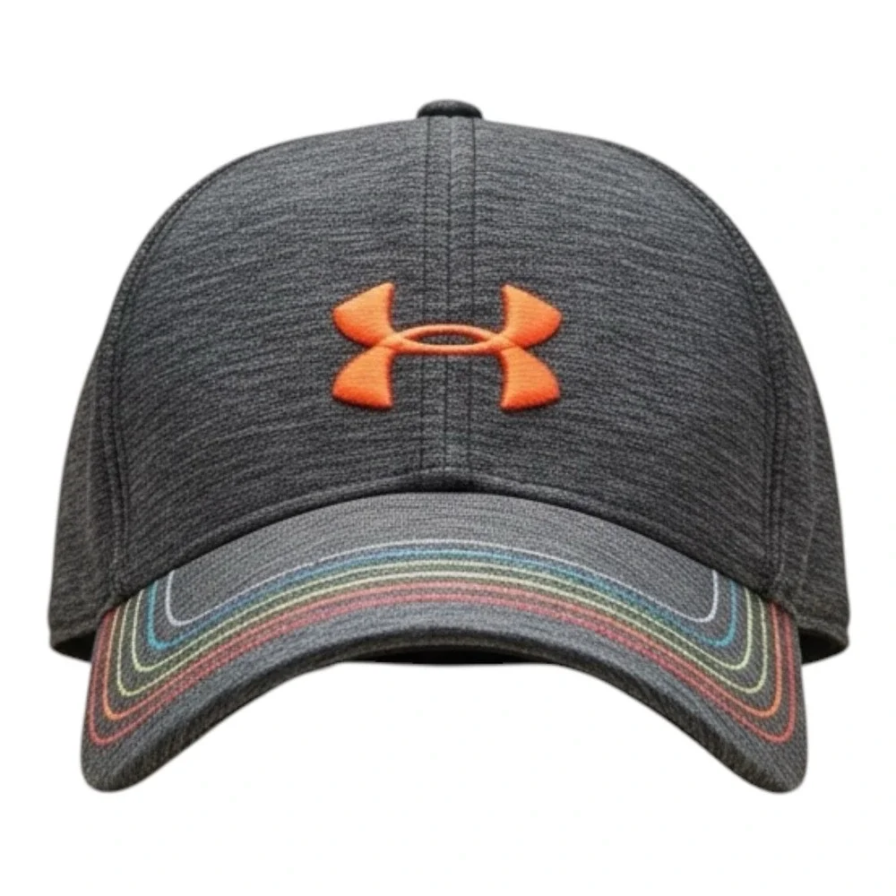 Under Armour Girls Space Dye Renegade Cap Gray Rainbow Stitch‎ Youth Hat OSFA